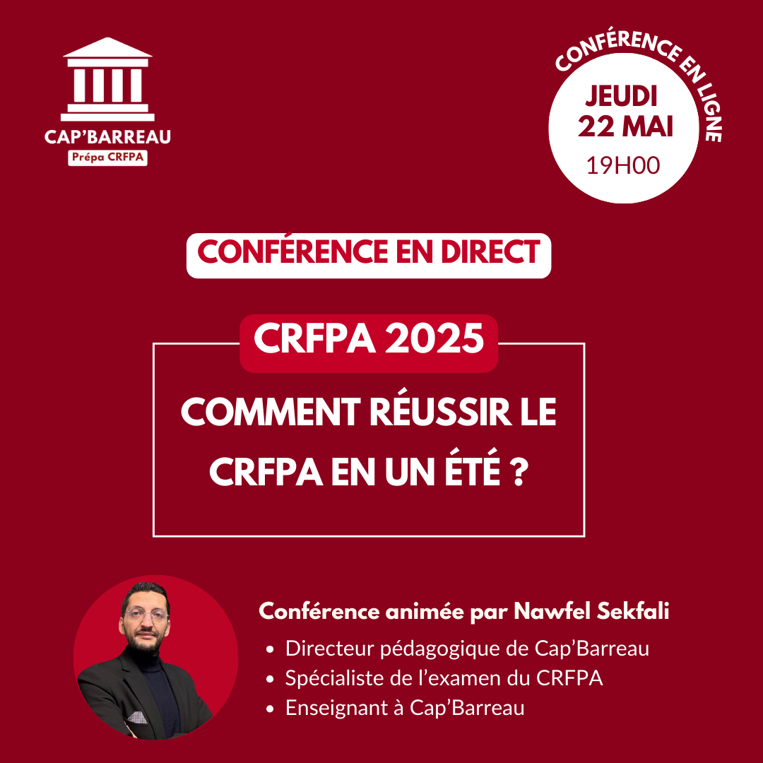 conférence réussir son crfpa en un été