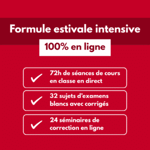 Formule estivale intensive en ligne
