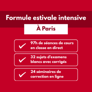 Formule estivale intensive à Paris