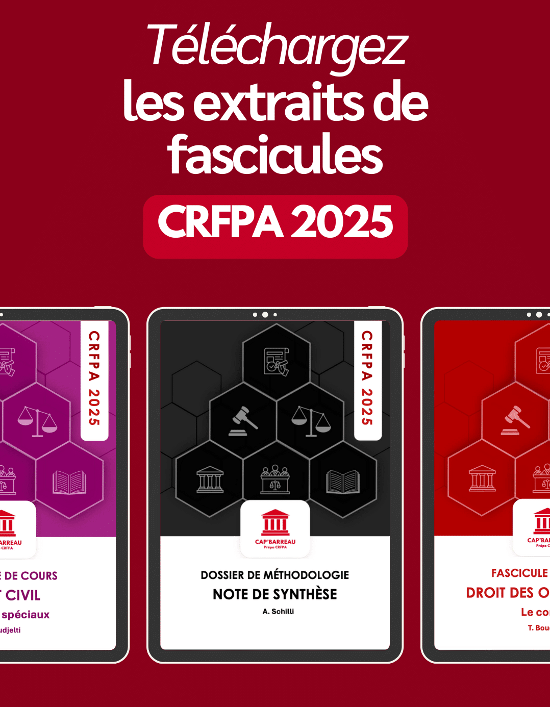 Fascicules cours CRFPA 2026