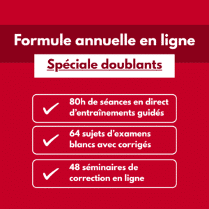 Formule annuelle spéciale doublants