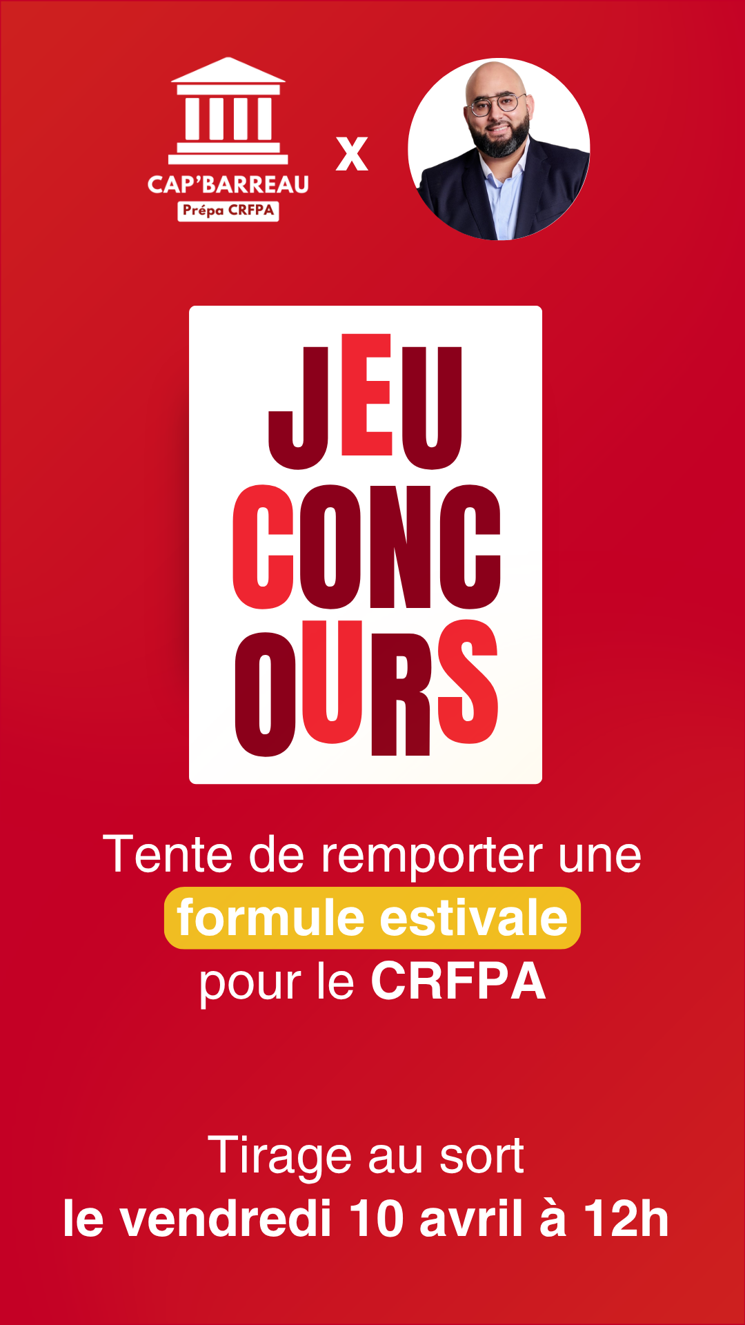 Jeu concours formule estivale CRFPA Cap'Barreau
