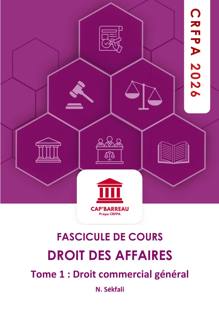 Couverture du fascicule Droit commercial général, tome 1