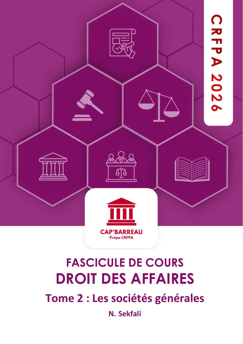 Couverture du fascicule Les sociétés commerciales, tome 2