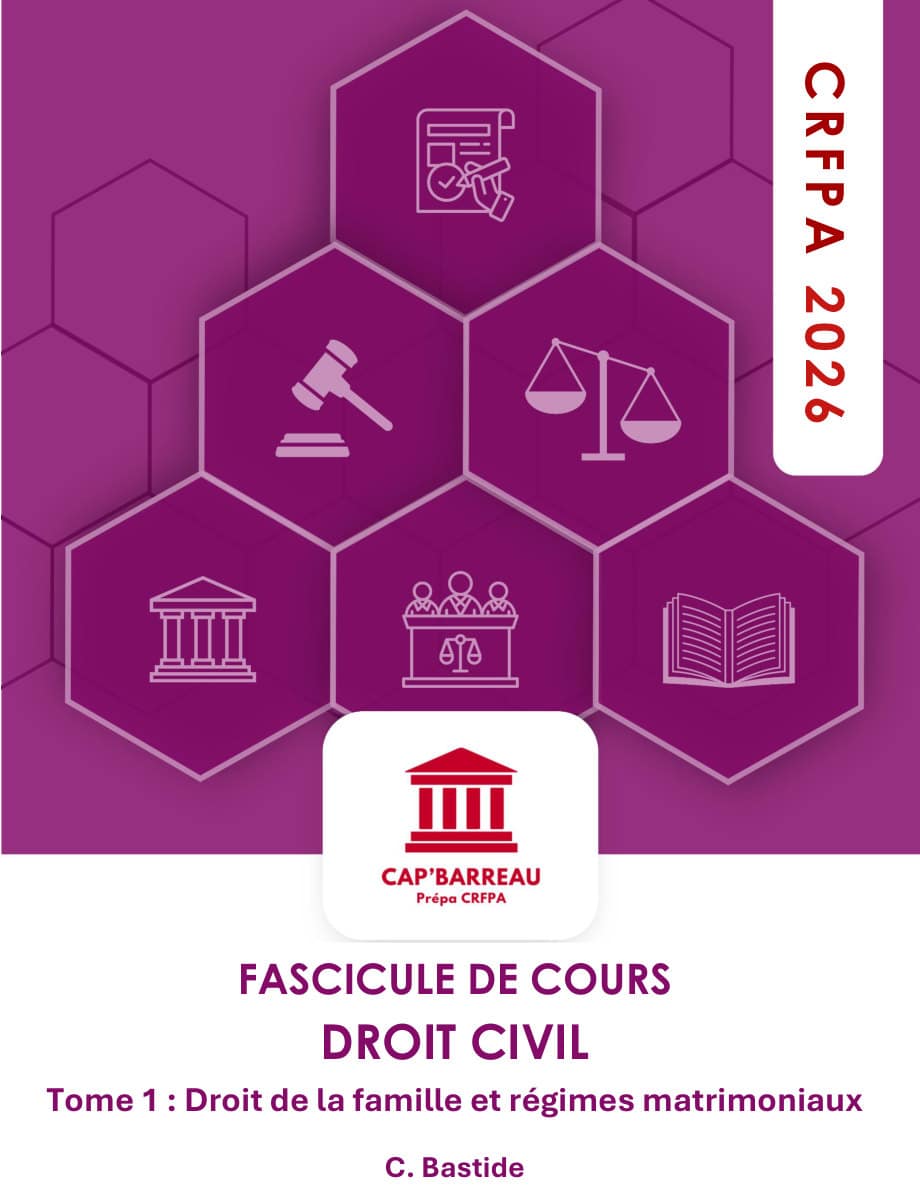 Couverture du fascicule Droit de la famille et régimes matrimoniaux, tome 1