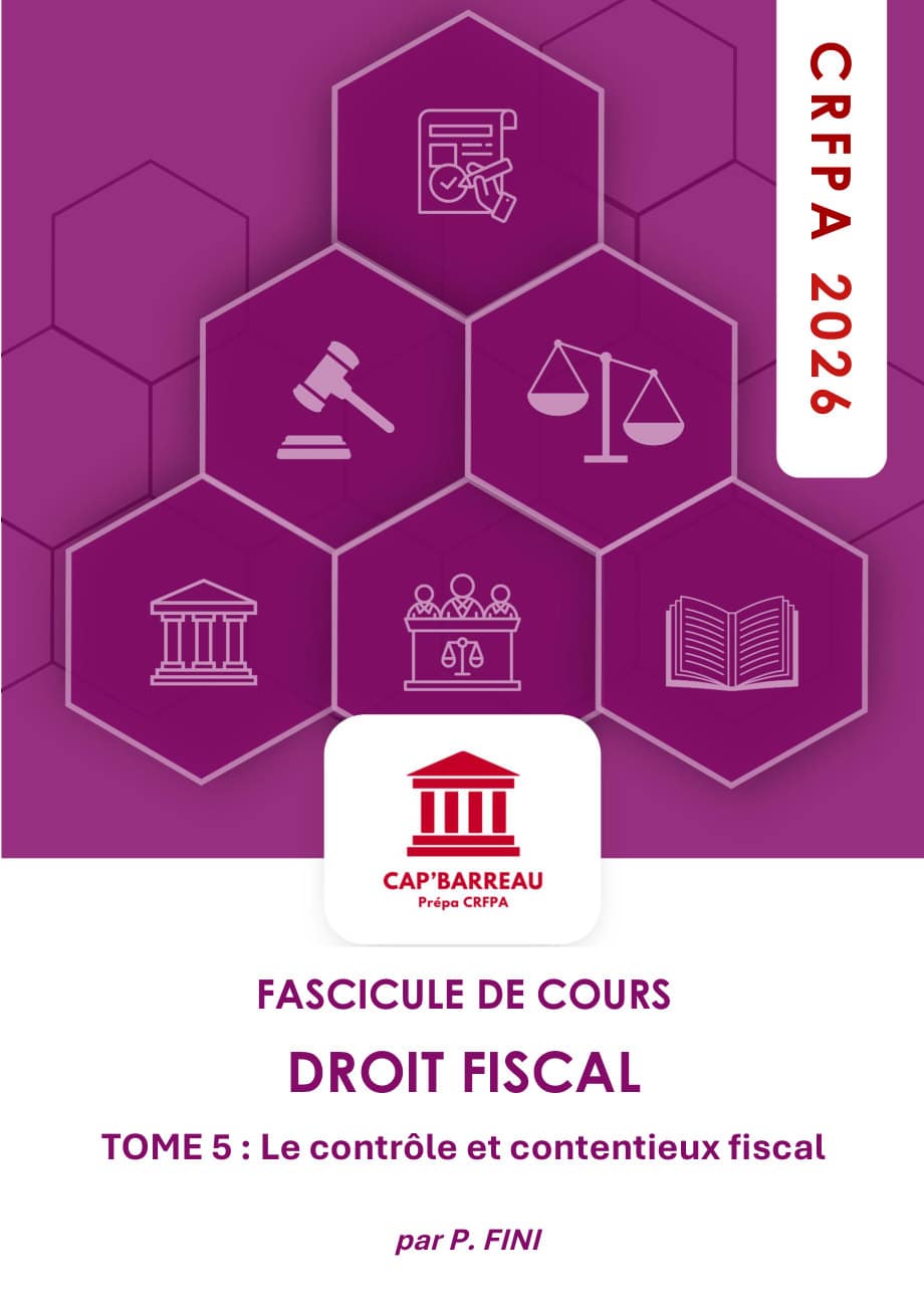 Couverture du fascicule Le contrôle et le contentieux fiscal, tome 5