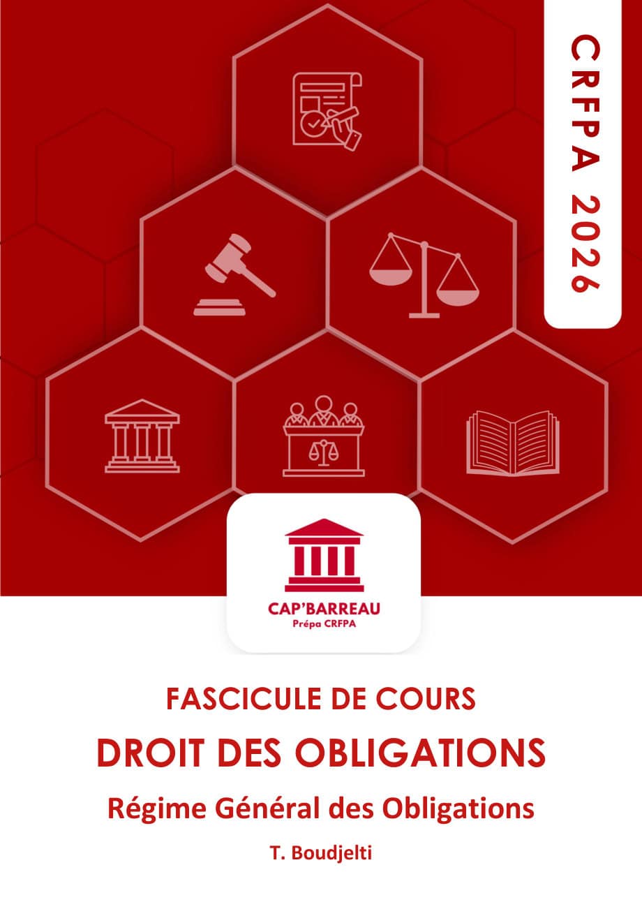 Couverture du fascicule Régime général des obligations