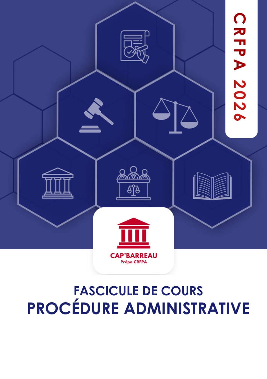 Couverture du fascicule Procédure administrative